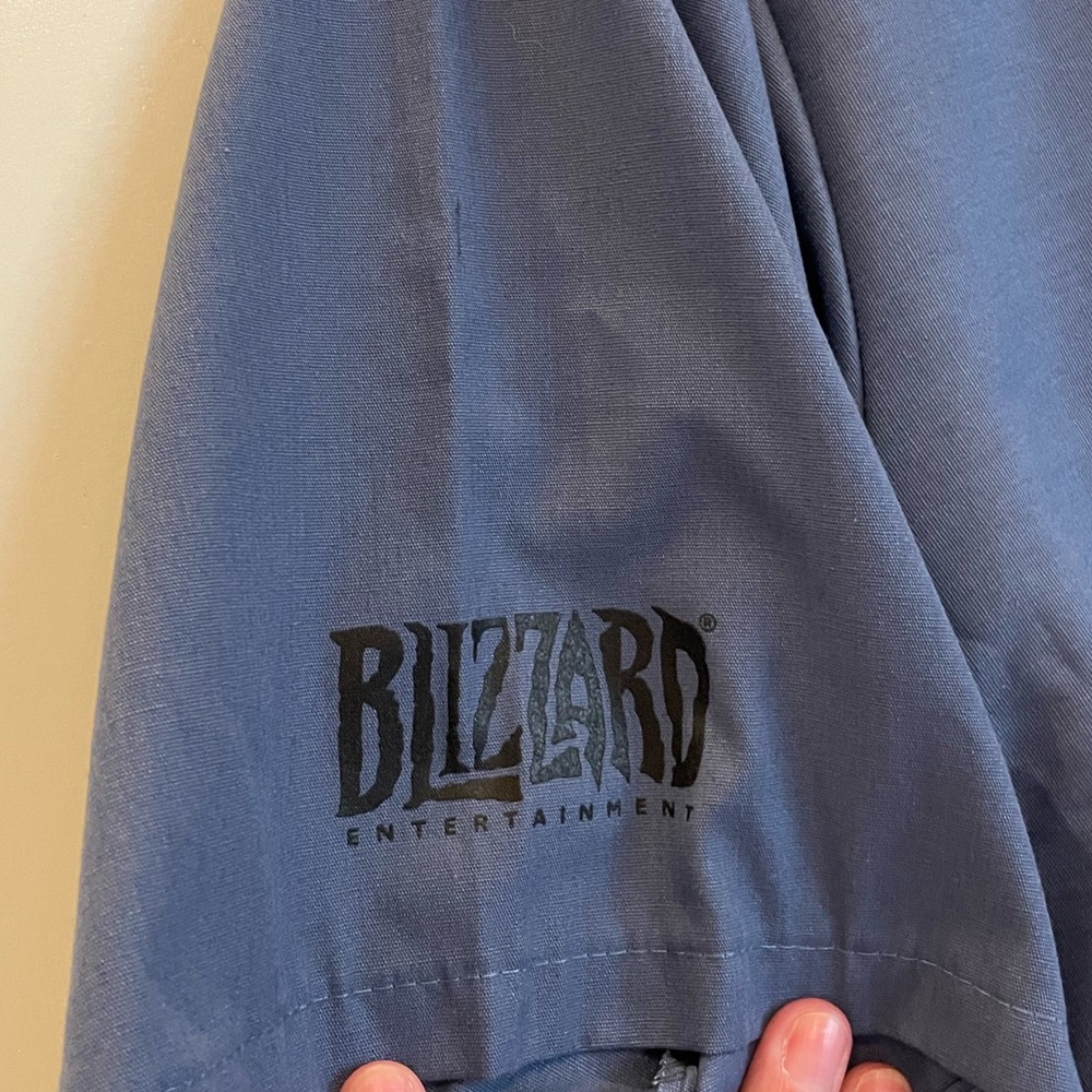 World of Warcraft Deeprun Tram maintenance crew button down shirt